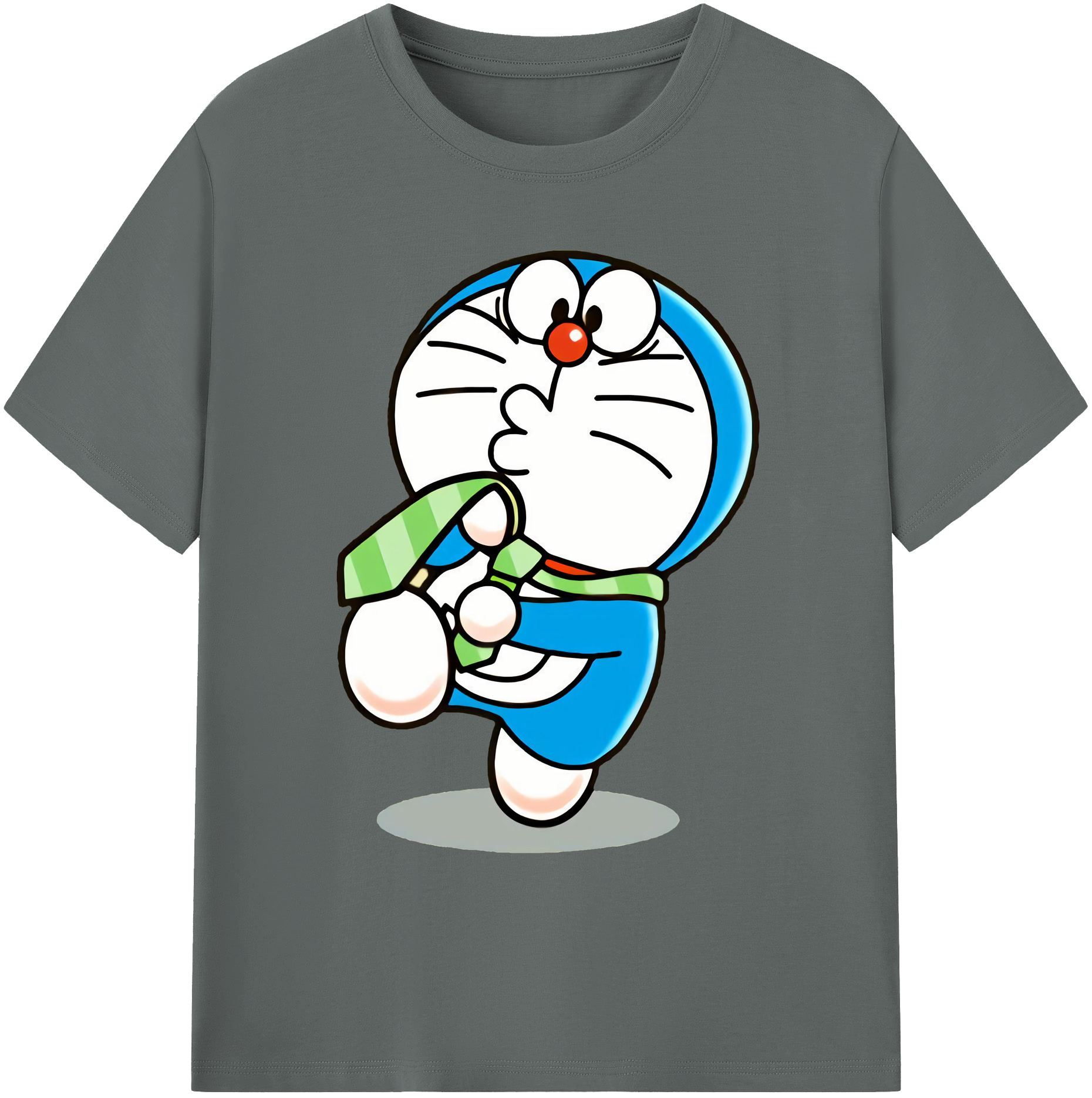 （画像用） ドラえもん Doraemon 綿100％ メンズ半袖Tシャツ｜肌触りやわらか＆通気性